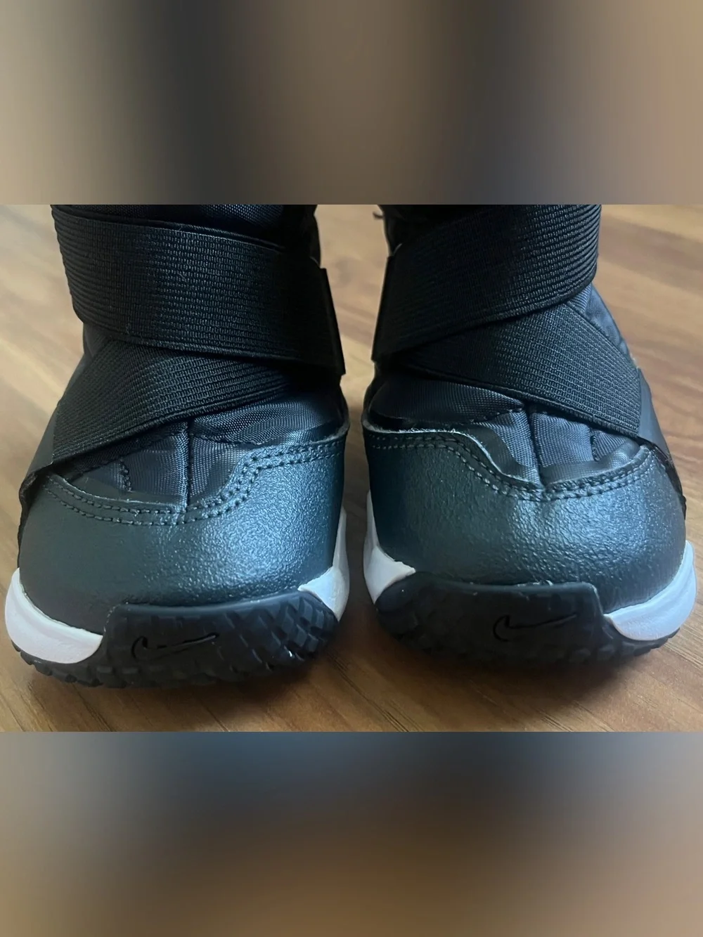 Nike Flex Advance Toddler Boots Black White Size 6 Winter Boots